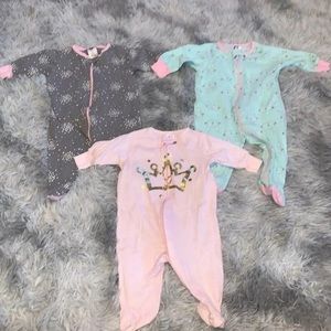 Set of 3 Geber Pj’s 0-3m